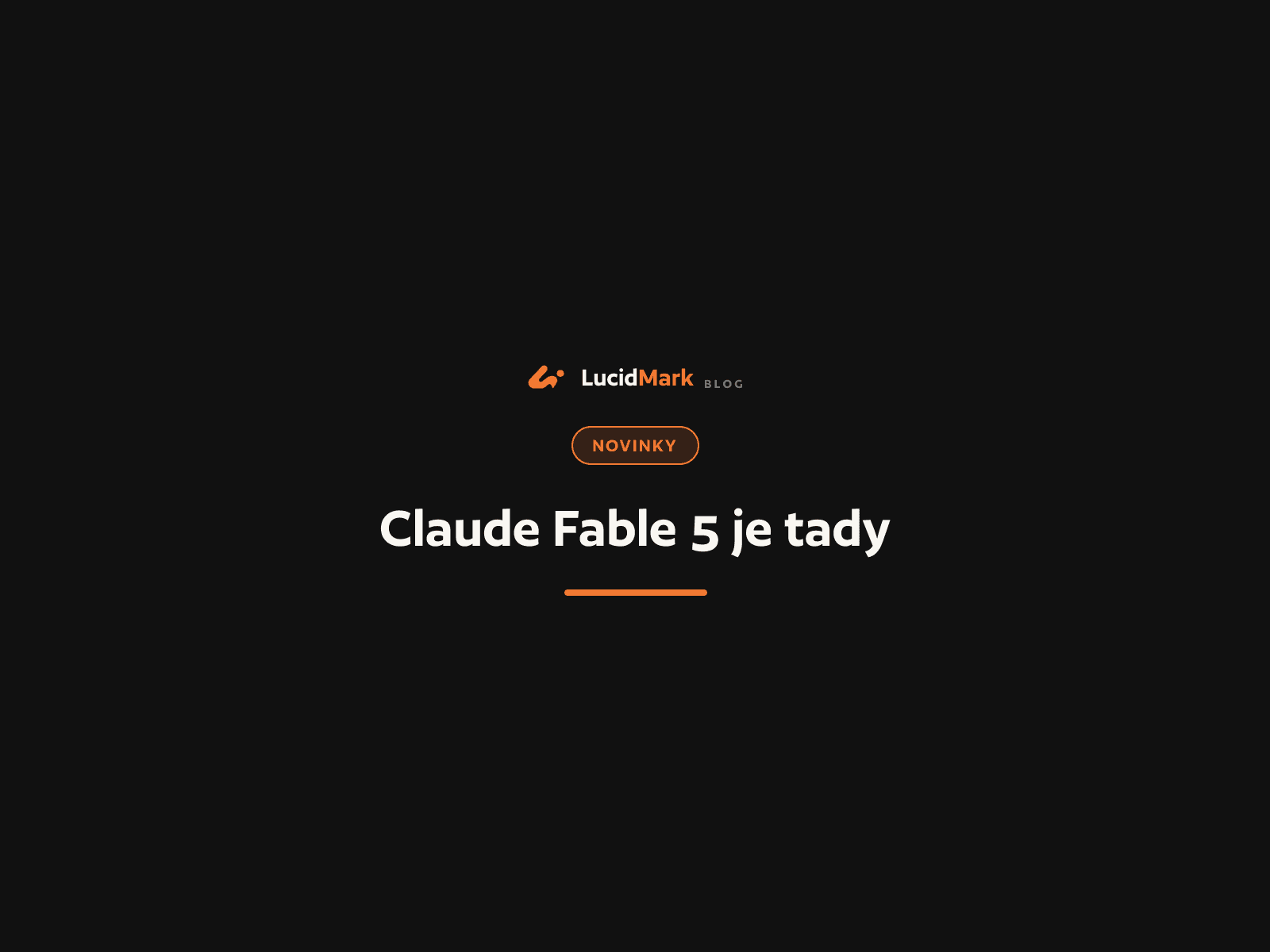 Claude Fable 5, brandovaný cover LucidMark