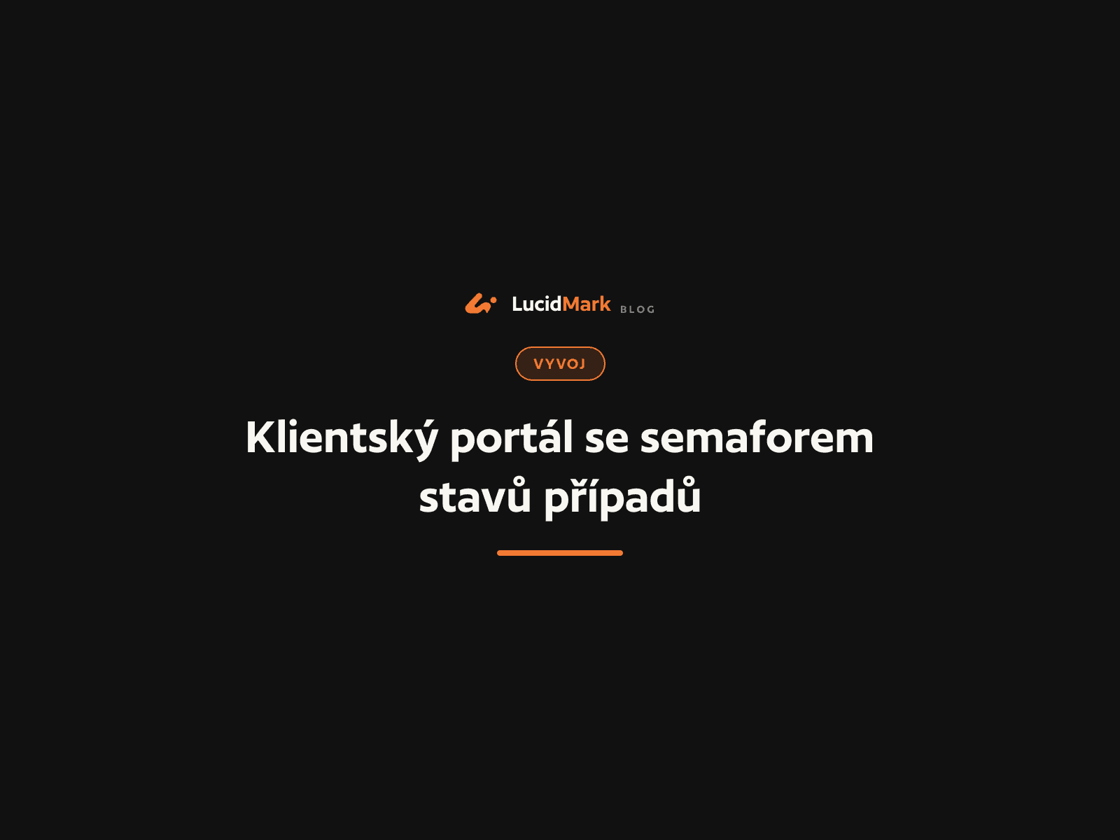 Klientský portál se semaforem stavů případů pro finanční poradenství