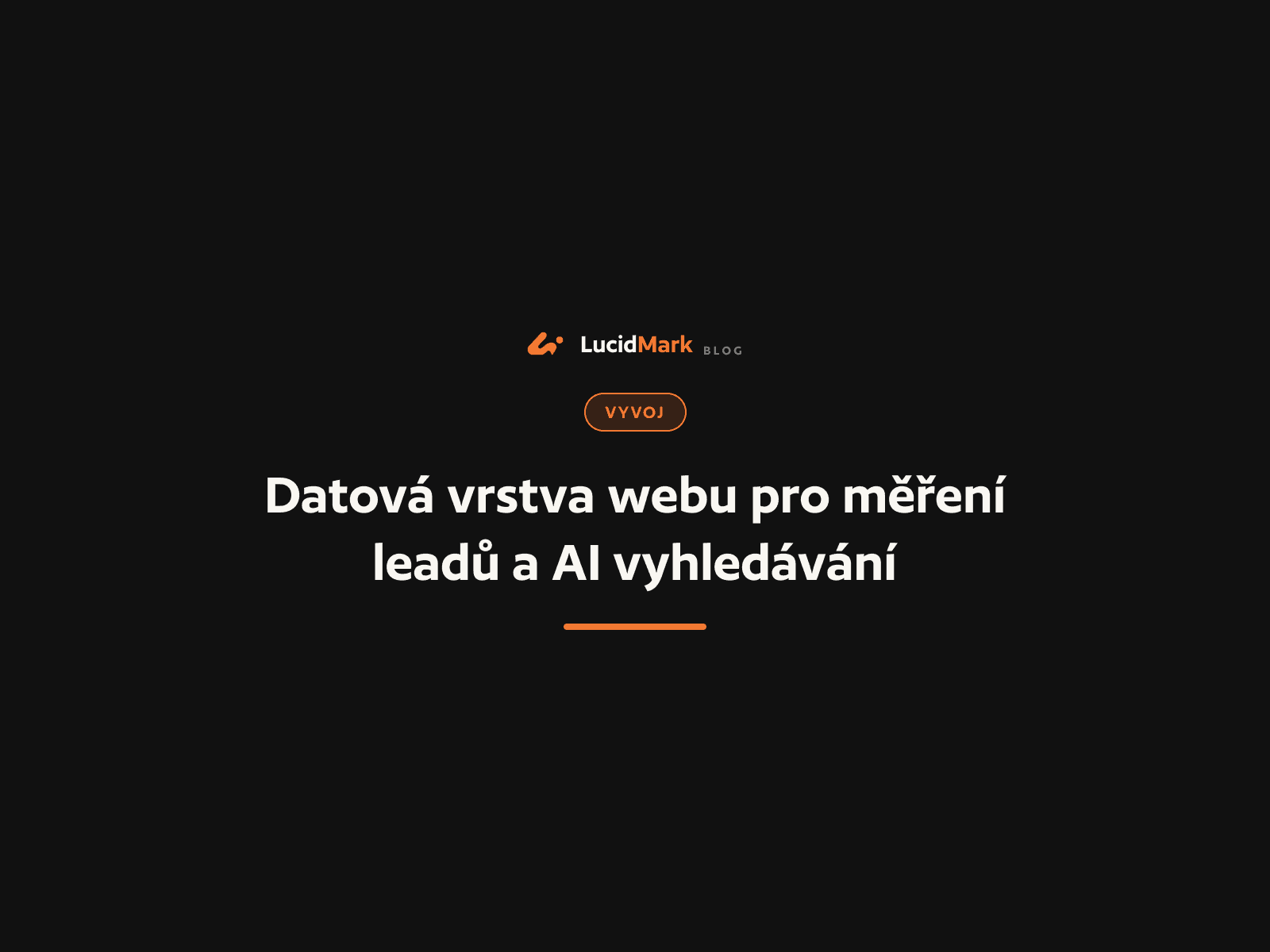 Datová vrstva webu, analytika a strukturovaný obsah pro servisní firmu